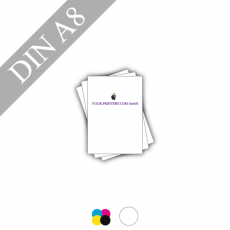 Flyer | 300g Papier matt + Folienkaschierung | DIN A8 | 4/0-farbig